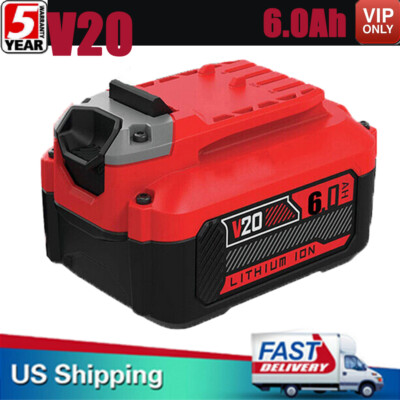 For Craftsman 20 Volt 20V Max V20 Li-Ion Battery 6.0Ah CMCB206 CMCB204 CMCB202