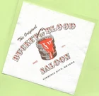Vintage 1970s Bucket Of Blood Casino Hotel Bar Cocktail Napkin Virginia City NV