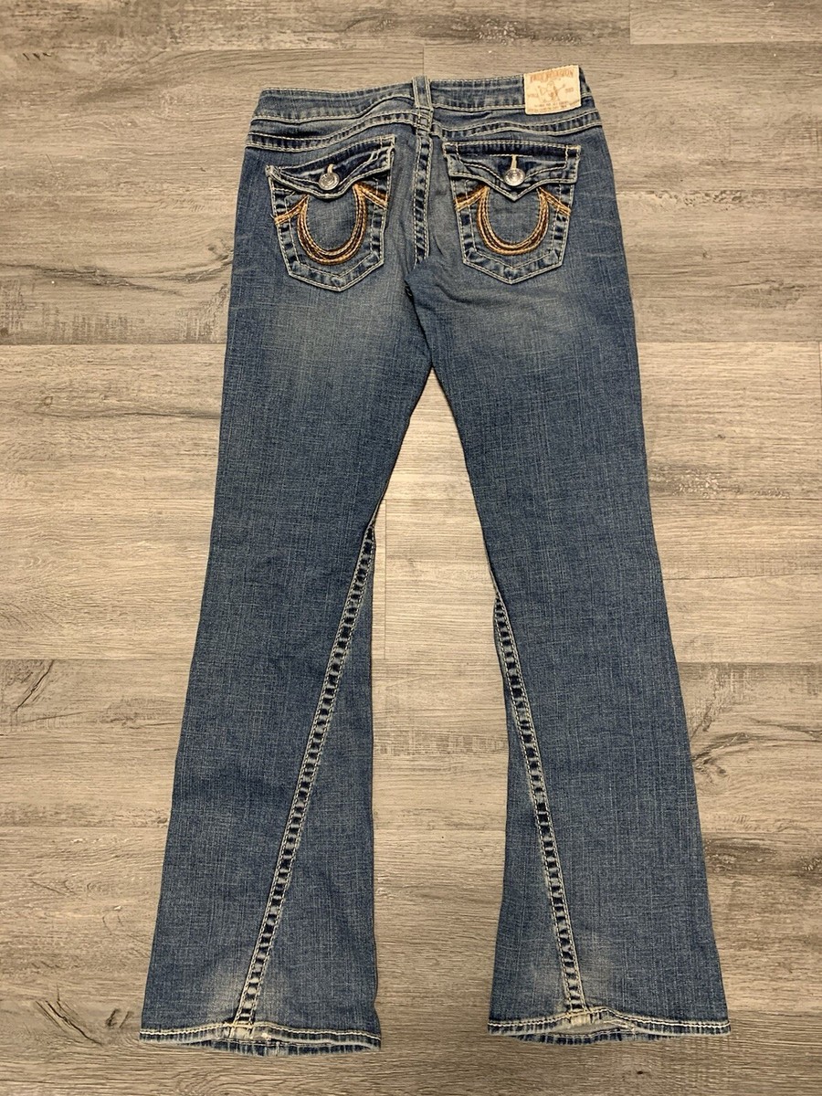 トゥルーレリジョン 希少 レインボーステッチ JOEY BIG T フレアデニム