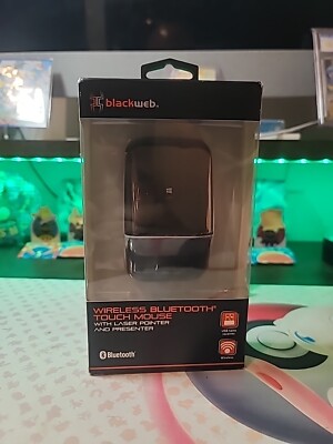 Blackweb Wireless Bluetooth Touch Mouse Laser Pointer Presenter Brand New Sealed