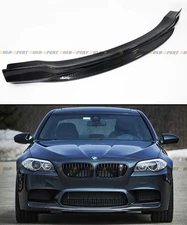 R STYLE CARBON FIBER FRONT BUMPER CENTER CHIN LIP SPOILER FOR 2012-2017 BMW M5