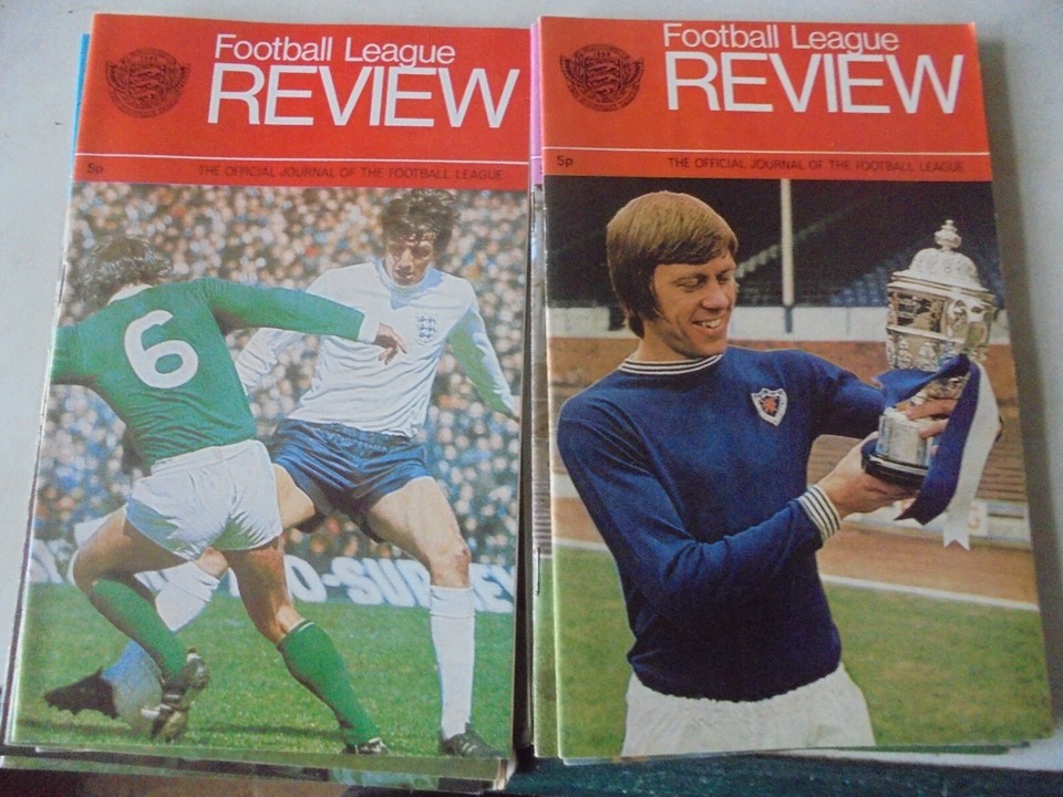 53 FOOTBALL LEAGUE REVIEWS From 1970's SEE LIST eBay