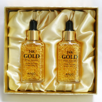 Anjo 24K Gold Prime Ampoule Special Set 50ml x 2ea 99.9% Pure Gold K-Beauty