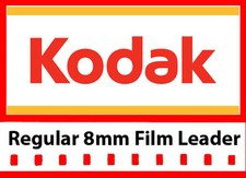 Kodak Regular 8mm White/Grey Film Leader 50 ft Reel Lowest Price on EBAY 