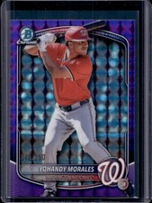 2025 Bowman Draft Yohandy Morales Chrome Purple Geometric Refractor #/250