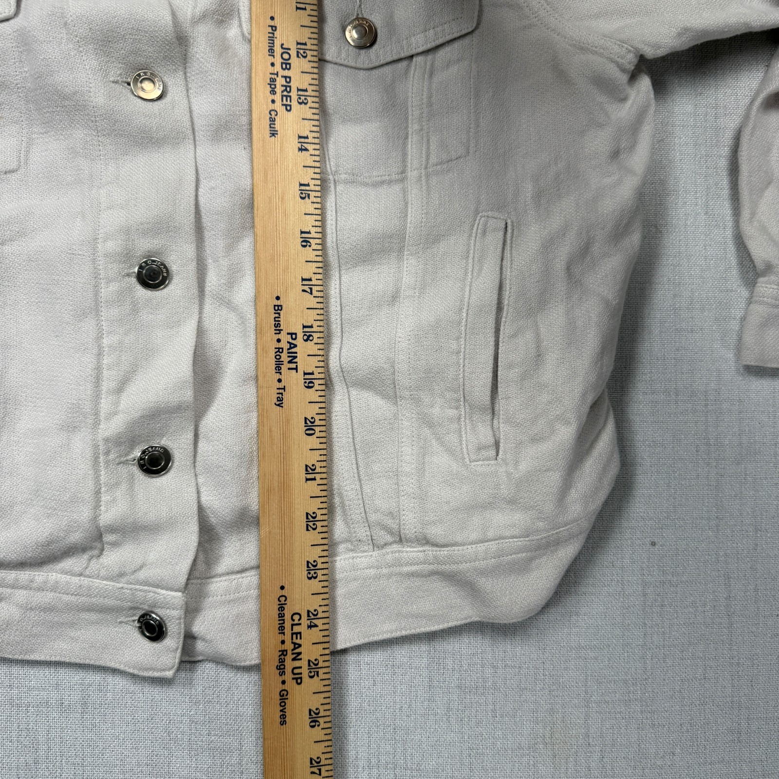 IRO Classic Linen Button Front Jacket Light Beige… - image 5