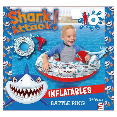 Sambro Shark Attack Battle Ring Schwimmband mit Wasserpistole 85