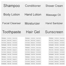10 Sheets Cosmetics Labels Self-adhesive Sticker Bottle Stickers