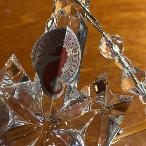 Adorno de Navidad Waterford Snow Crystal Facetado Hecho en Irlanda - Imagen 3 de 7