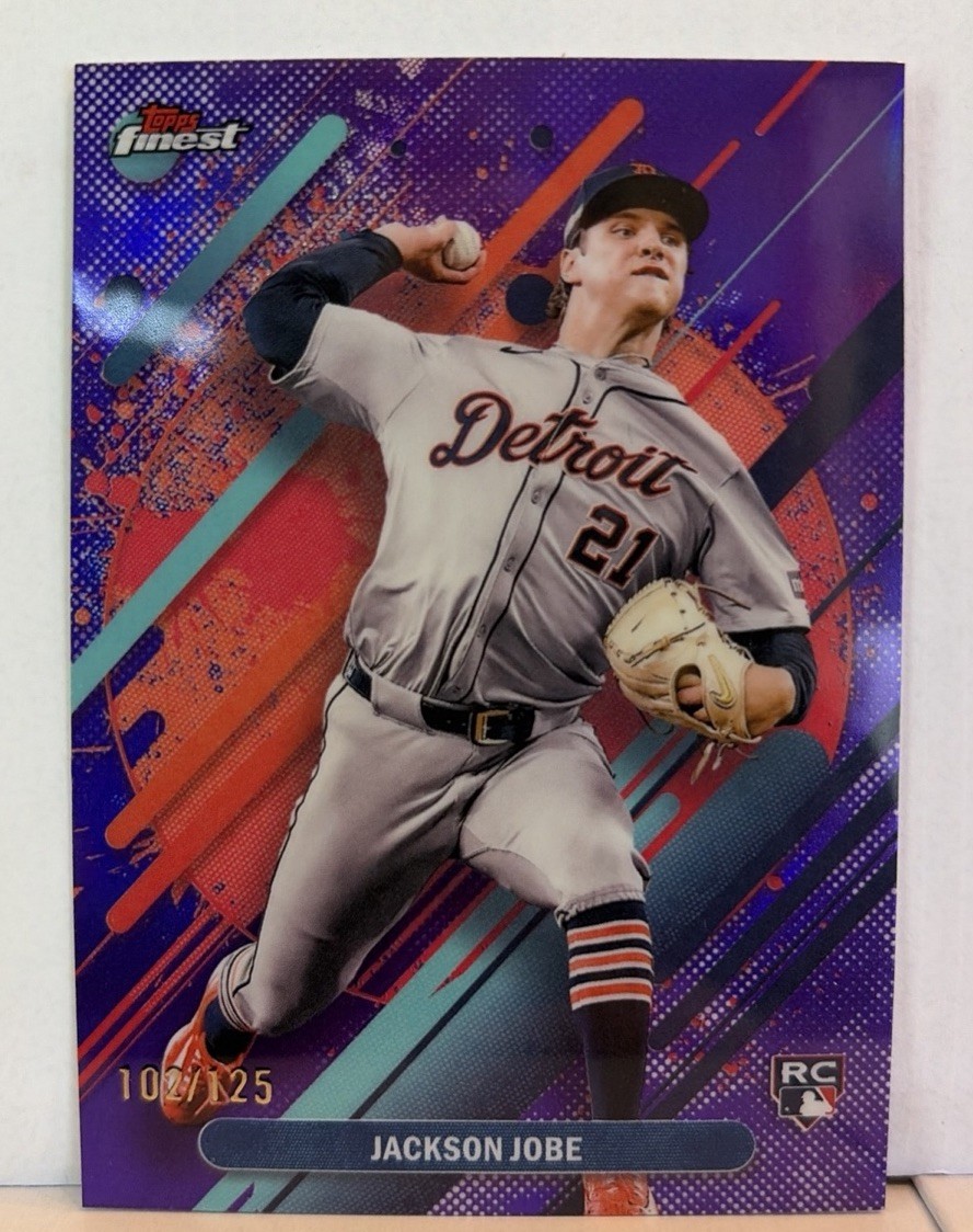 Jackson Jobe - 2025 Topps Finest - RC Purple Refractor /125 Rare #251
