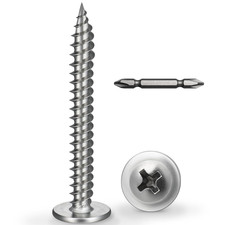  8 X 1-1/2 Inch Wood Screws Phillips Modified Truss Head Stainelss Steel 410 Sel