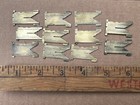 Vintage Linotype Printing Letter Press Brass Matrix Mat Group Of 11 — photo 1