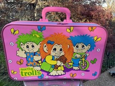 Vintage 1992 Norfin Trolls Imaginings Carry Case Luggage Bag Suitcase RARE