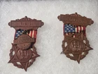 PAIR of the Grand Army Republic 1886 FCL Medal Ribbon GAR Vintage Original