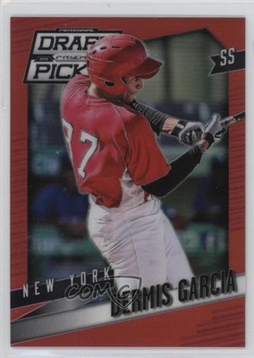 2014 Panini Prizm Perennial Draft Picks Red Prizm 22/100 Dermis Garcia #79 1j2