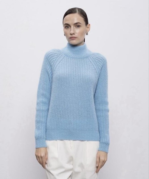 Women Peserico Sweater Blue Alpaca 36 / S / 44