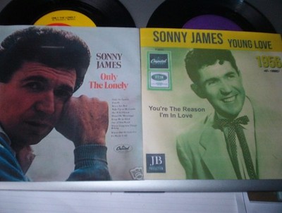 2 Singles von : Sonny James / Young Love - Only The Lonely
