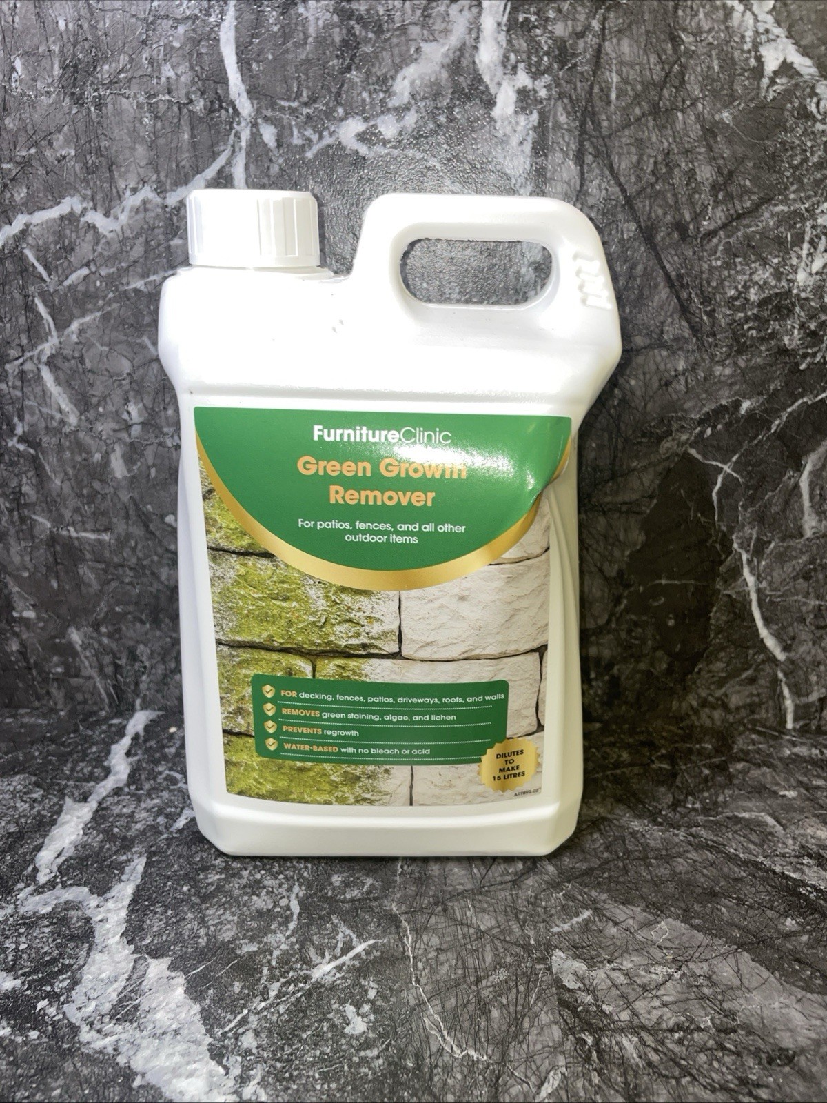 Patio Cleaner (2.5L) Concentrate Makes 15L - Removes Green Staining from Moss...