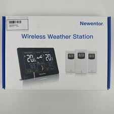 Newentor Weather Station Wireless Indoor Outdoor Thermometer, Color Display New