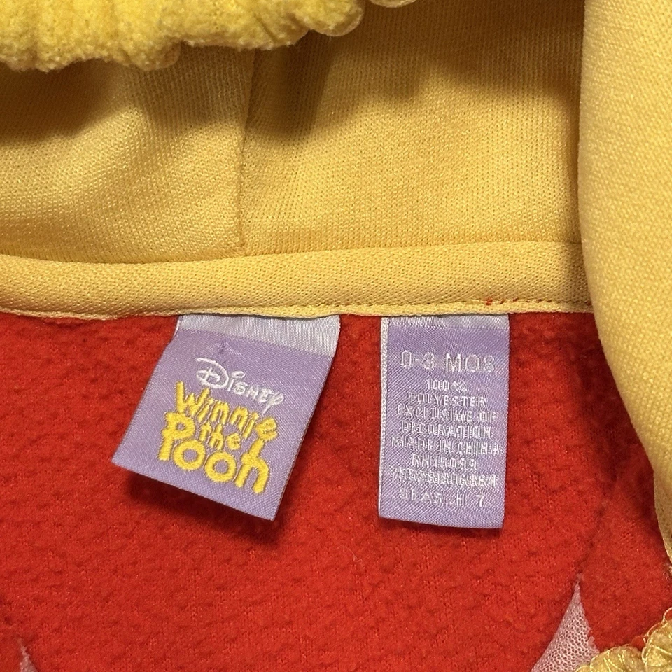 De colección Winnie The Pooh Vellón Disfraz Halloween Oso Traje Bebé Bebé 0-3 Meses Foto 4 de 4