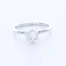 Solitaire Engagement Ring Classic 14K Gold 1.19 CT Round Lab-Grown Diamond E VS1