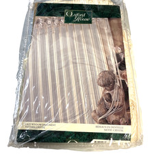 Oxford House Lace Window Treatment Crystal 60 X 84 Ivory Cords