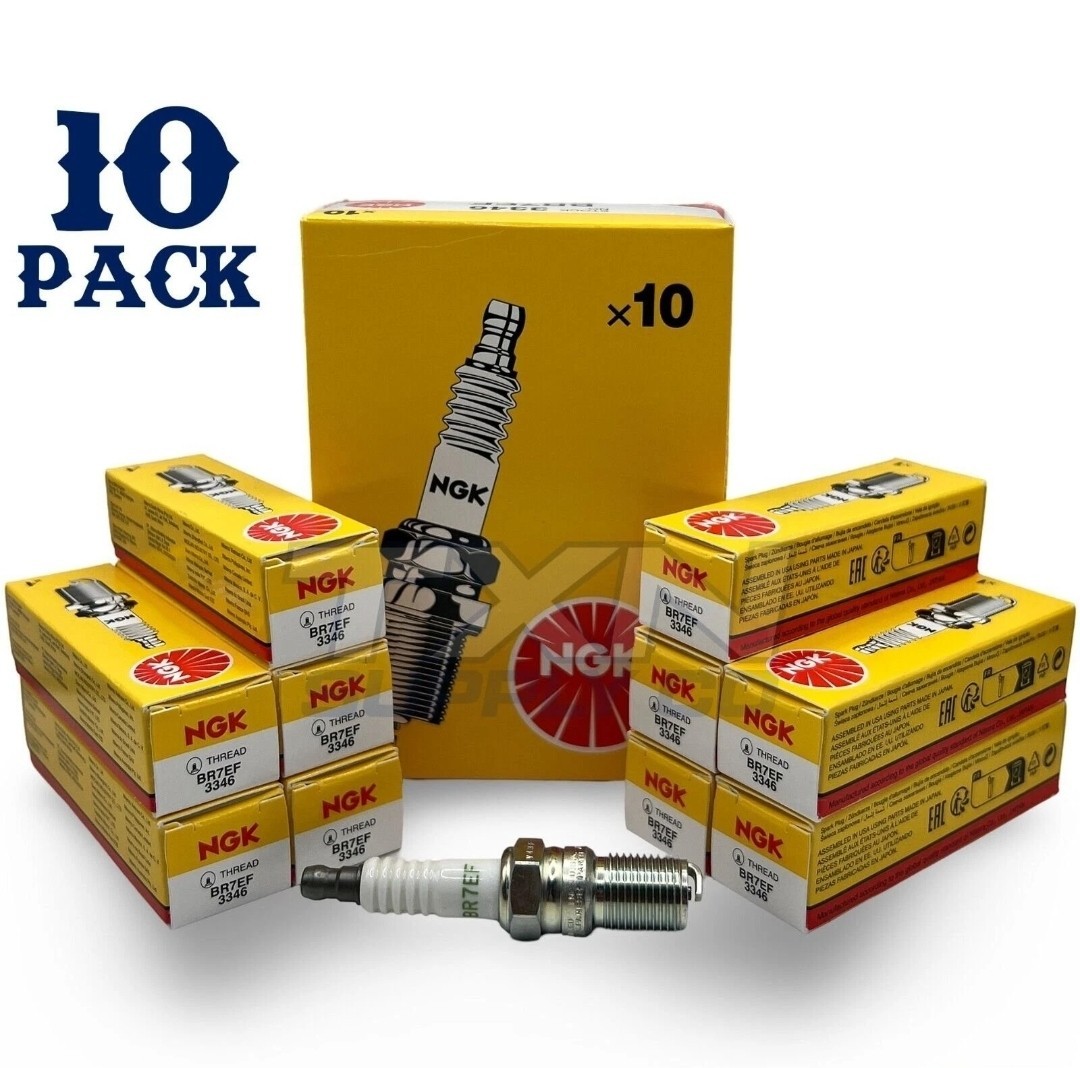 10 Pack NGK 3346 Spark Plugs BR7EF