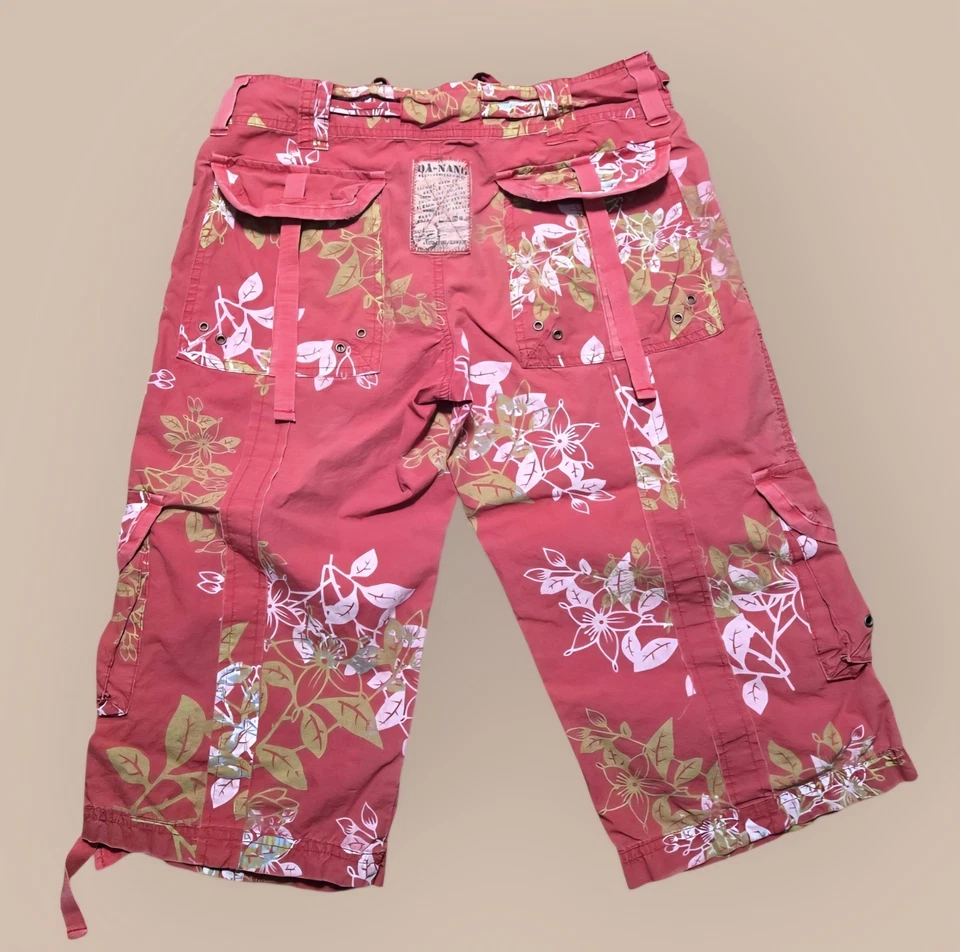 Capris Cortos Da-nang Únicos Floral Rosa Y2K Carga - S? Leer descripción Foto 2 de 4