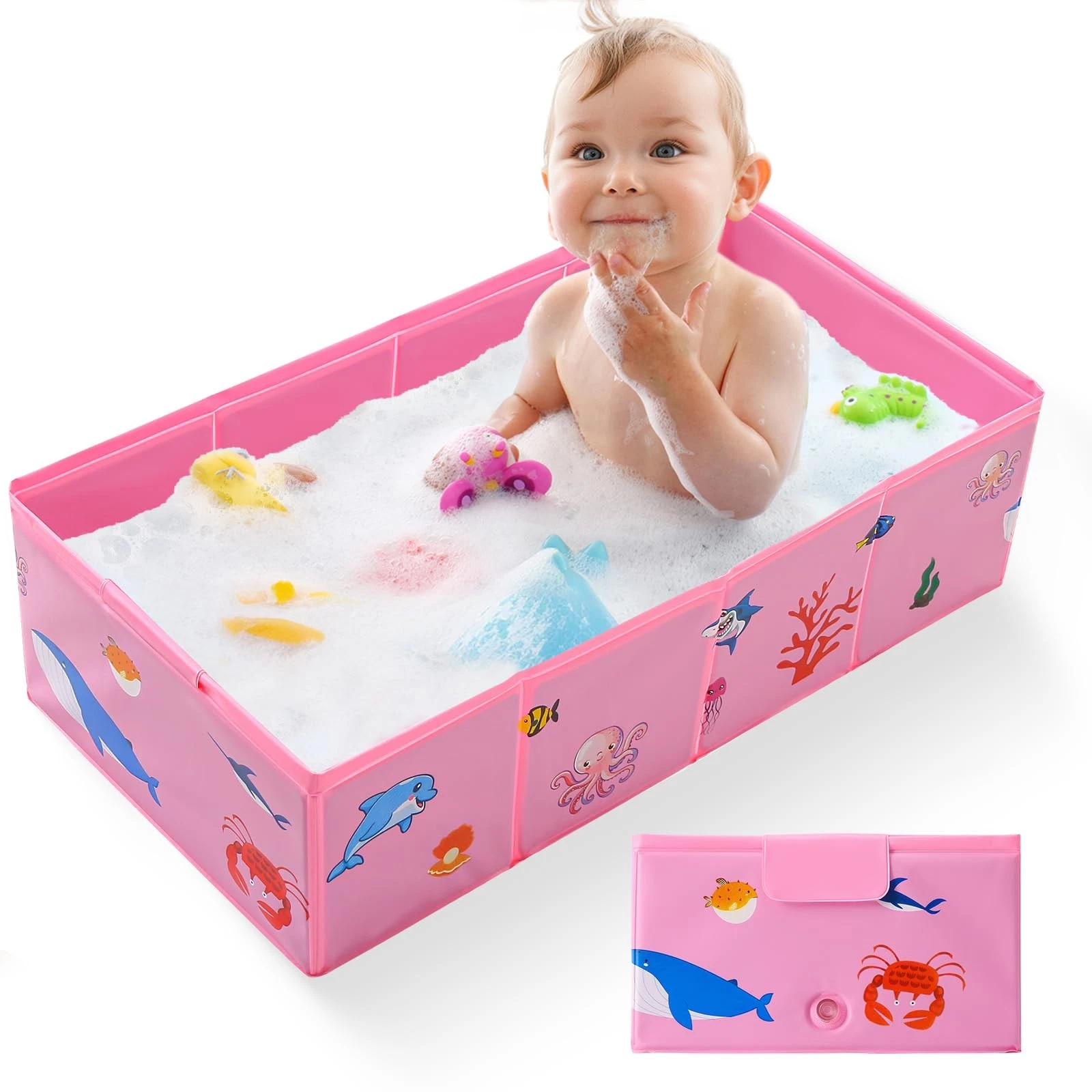 Collapsible Baby Bathtub, Portable Foldable Travel Baby Bath for Infant , Con...
Opens in a new wind