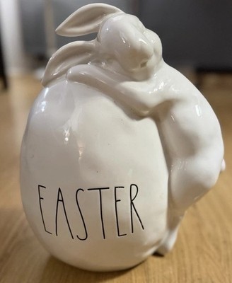 Rae Dunn Bunny with Easter Egg 2020