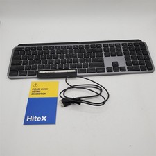 Logitech MX Keys S for Mac, Wireless Keyboard, Space Grey 920-011621 READ