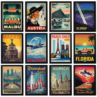 Stadt Land Reise Welt Natur Poster A3 A4 A5 Wandbild Druck Wohndeko