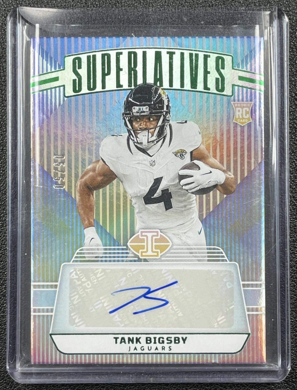 Tank Bigsby Panini Illusions Superlatives Autographs #STBY Green