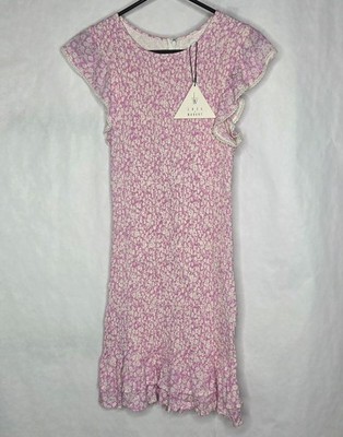 Lost And Wander Pink Ruffle Hem Mini Dress