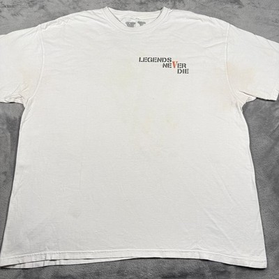 Vlone 999 Butterfly T-Shirt Mens 2XL White Legends Never Die Juice Wrld Rapper