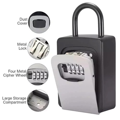 #ad Key Lock Box for Outside Combination Lockbox for House Key Portable Wall Mounted $8.91