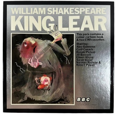 William Shakespeare King Lear Pack - Colour Cartoon Book + 2 C90 Cassettes BBC