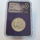 1964 Kennedy Half Dollar  NGC PF 67 in A Purple Core Slab 🐝