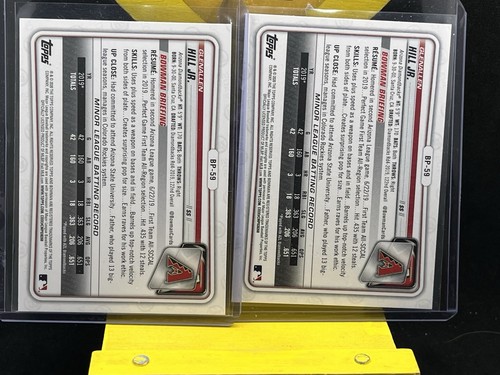 Glenallen Hill Jr. 2020 1st Bowman Prospects First Edition BFE-59 BP-59 lot x 3 - Picture 3 of 5