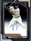 Dakota Jordan 2024 Bowman Chrome 1st Auto Autograph San Francisco Giants