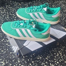 adidas Breaknet Sleek Women s Lace-Up Low Top Sneakers Green/White JH6896