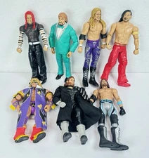 WWE Wrestling Action Figures Lot Of 7 Mattel Elite & Basic Ultimate Warrior Edge