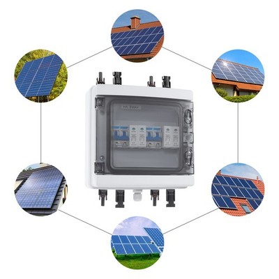 1000V 40A Solar PV Combiner Box 2 in 1 out 2 String Wasserdicht Kunststoff