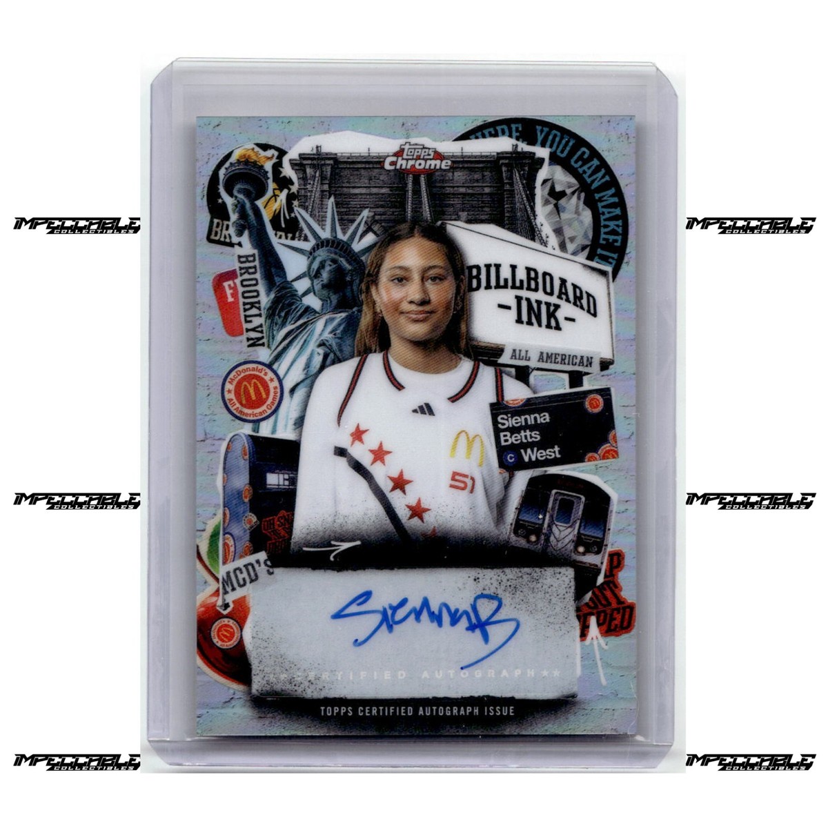 2025 Topps Chrome McDonald's A/A - #BI-SB Sienna Betts Rookie