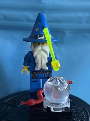 LEGO Castle Wizard Magier Minifigur Blau Original Vintage Top Zustand