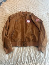 Nike 2012 Team USA Olympic Podium Destroyer Bomber Jacket Brown Size Large