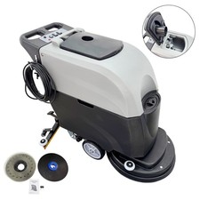 Electric Auto Floor Cleaner Scrubber Floor Cleaning and Drying Dual Tanks 110V