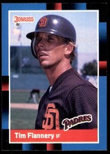 Tim Flannery 1988 Donruss #328 Padres MLB READ FREE SHIPPING AutographDen