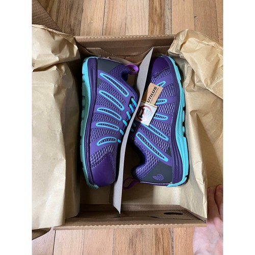 NEW Nautilus N1791 Athletic Safety Toe Purple Lace Up Work Shoes Women's 6 Wide - Picture 3 of 12