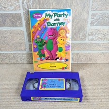 My Party with Barney VHS Tape Personalized Video Kids Kideo *RARE* Jenna